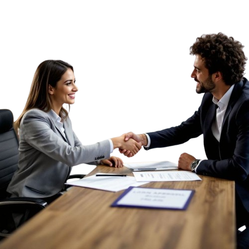 Business partners shaking hands